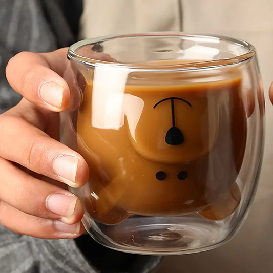 Creative Cute Bear Double-layer Coffee Mug